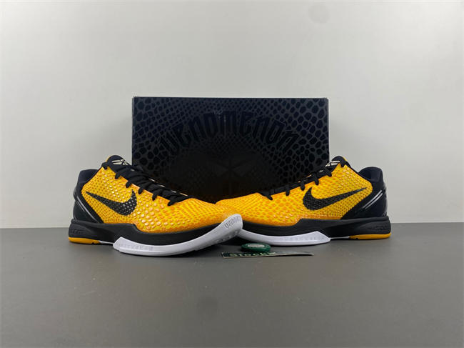 NIKE KOBE 6 PROTRO “LIGHTBULB” BLACK YELLOW   429659-700
