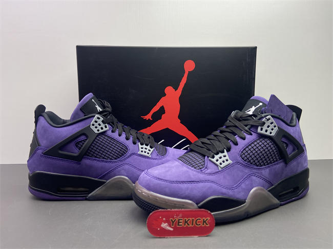 Air Jordan 4 Retro x Travis Scott Purple 766296LN4