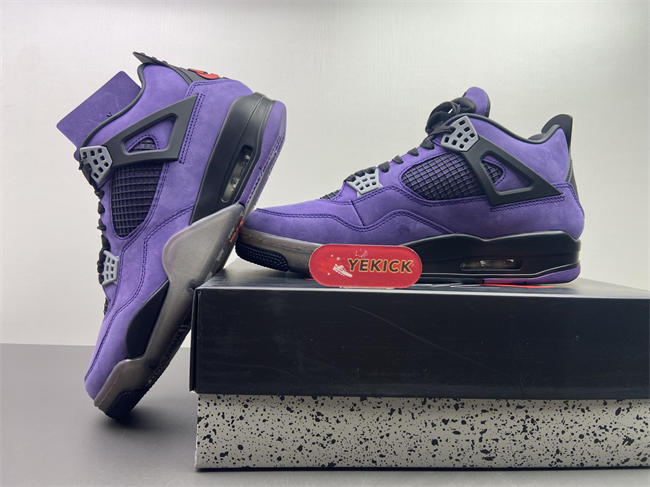 Air Jordan 4 Retro x Travis Scott Purple 766296LN4