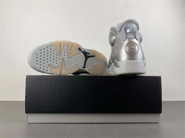 Air Jordan 6 Retro PSG Paris Saint-Germain Silver IQ5135-001