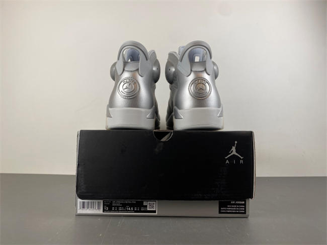 Air Jordan 6 Retro PSG Paris Saint-Germain Silver IQ5135-001