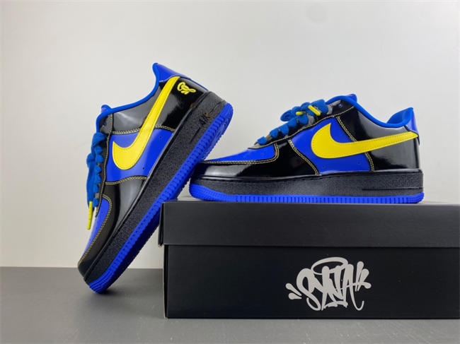 Nike Air Force 1 Low Syna Central Cee Black Optic Yellow IQ1402-010