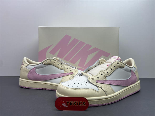 Travis Scott x Air Jordan 1 Low OG Shy Pink IQ7604-100